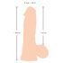 Natute Skin - dildo met huid - 20cm (natuurlijk)