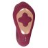 Javida Thumping - pulserende G-spot en clitoris vibrator (rood)