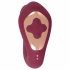 Javida Thumping - pulserende G-spot en clitoris vibrator (rood)