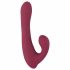 Javida - Roterende Vibrator met Clitoris-arm (Rood)