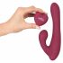 Javida - Roterende Vibrator met Clitoris-arm (Rood)