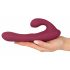 Javida - Roterende Vibrator met Clitoris-arm (Rood)