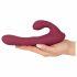 Javida - Roterende Vibrator met Clitoris-arm (Rood)