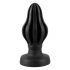 ANOS - superzachte, geribbelde anale dildo - 5cm (zwart)