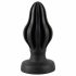 ANOS - superzachte, geribbelde anale dildo - 5cm (zwart)