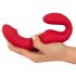 You2Toys Strapless - draadloze, herlaadbare strap-on vibrator (rood)