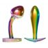 ANOS Metalen Regenboog - metalen anale dildo set (2-delig)