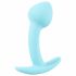 Cuties Mini Buttplug - siliconen anale dildo - blauw (2,6 cm)