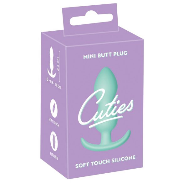 Cuties Mini Butt Plug - Silicone Anal Dildo - Mint (0.9in) 