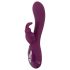 SMILE - oplaadbare 3-motorige vibrator met clitorisstimulator (paars)