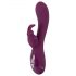 SMILE - oplaadbare 3-motorige vibrator met clitorisstimulator (paars)