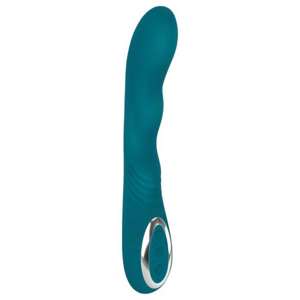 SMILE - oplaadbare, waterdichte roterende G-spot vibrator (groen)