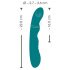 SMILE - oplaadbare, waterdichte roterende G-spot vibrator (groen)