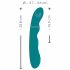 SMILE - oplaadbare, waterdichte roterende G-spot vibrator (groen)