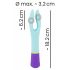 You2Toys bunt. - oplaadbare, waterdichte dubbele motor vibrator (gekleurd)