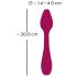 You2Toys Rosenrot - buigzame rozenknop G-spot vibrator (rood)