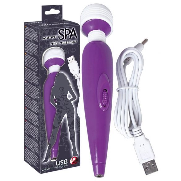 You2Toys - SPA Wand - oplaadbare massager met vibratiemodus (paars)