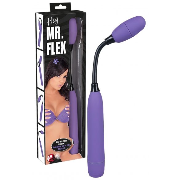 You2Toys - Mr. Flex – plezierstok vibrator (paars-zwart)