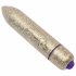 RO-80mm - kleine lipstick vibrator (7 ritmes) - goud