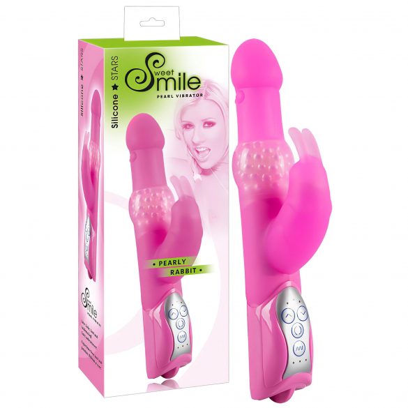 SMILE Parelkonijn - parel vibrator (roze)