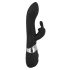 Zwarte USB-twee-motorige vibrator SMILE