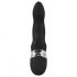 Zwarte USB-twee-motorige vibrator SMILE