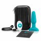 b-Vibe - roterende parels, oplaadbare anale vibrator (turkoois)