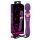 Javida Dubbele - massager vibrator (paars)