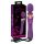 Javida Dubbele - massager vibrator (paars)