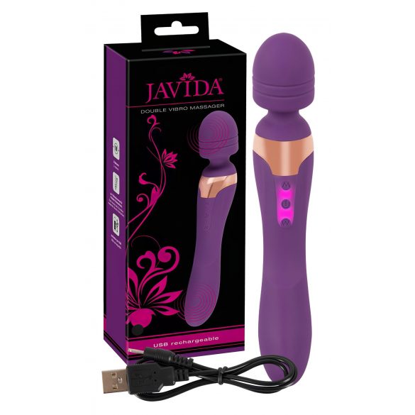 Javida Dubbele - massager vibrator (paars)