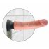 Koning Cock 9 flexibele zuignap vibrator (23 cm) - natuurlijk