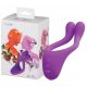 BeauMents Doppio - oplaadbare, 3-motorige paar vibrator (paars)