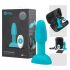 b-Vibe Rimming - roterende parels anale vibrator (turkoois)