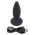 Zwarte Fluweel S - oplaadbare, beginners anale vibrator - klein (zwart)