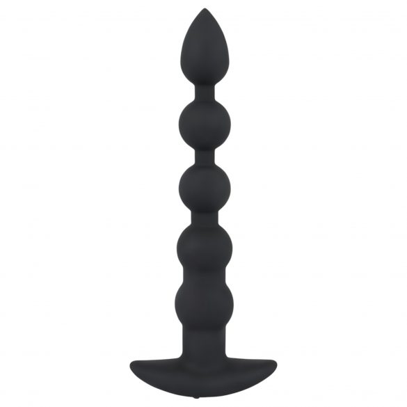 Black Velvet - oplaadbare anal parelvibrator met 5 parels (zwart)