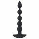 Black Velvet - oplaadbare anal parelvibrator met 5 parels (zwart)