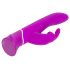 Happyrabbit Curve - oplaadbare vibrator met clitorisstimulator (paars)