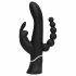 Happyrabbit Triple - oplaadbare vibrator met clitoris- en anaalarm (zwart)