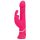 Happyrabbit Thrusting - oplaadbare, stotende vibrator met clitorisstimulator (roze)