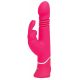 Happyrabbit Thrusting - oplaadbare, stotende vibrator met clitorisstimulator (roze)