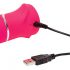 Happyrabbit Thrusting - oplaadbare, clitorisstimulerende stotende vibrator (roze)