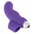 SMILE vinger - golvend, siliconen vinger vibrator (paars)