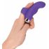 SMILE vinger - golvend, siliconen vinger vibrator (paars)