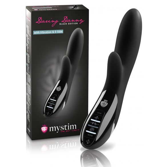 mystim Daring Danny - elektro-stimulerende vibrator (zwart)