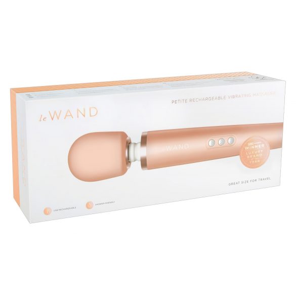 Le Wand Petite - exclusieve, oplaadbare vibratiemasseur (roze-goud)