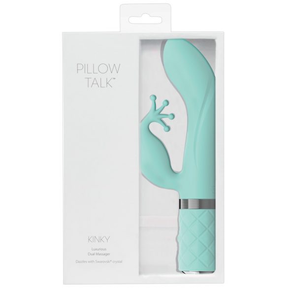 Pillow Talk Kinky - Oplaadbare G-punt vibrator met twee motoren (turkoois)