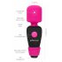 PalmPower Pocket Wand - mini massage vibrator (roze-zwart)