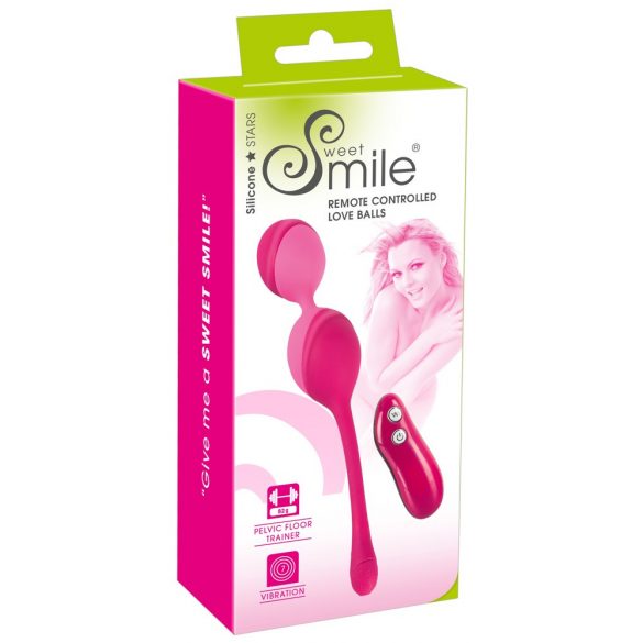 SMILE Lieve Ballen - 82g - oplaadbare draadloze trillend ei (roze)