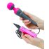 PalmPower Wand - massagestok met powerbank (roze-grijs)