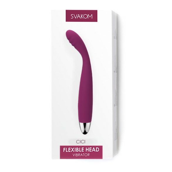 Svakom Cici - oplaadbare, buigzame G-spot vibrator (paars)